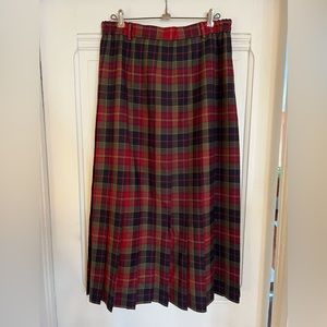Straven vintage 1990s wool pleated skirt